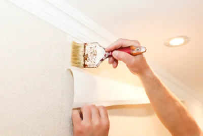 Pose de papier peint à Santeau — revêtements muraux et toiles de verre